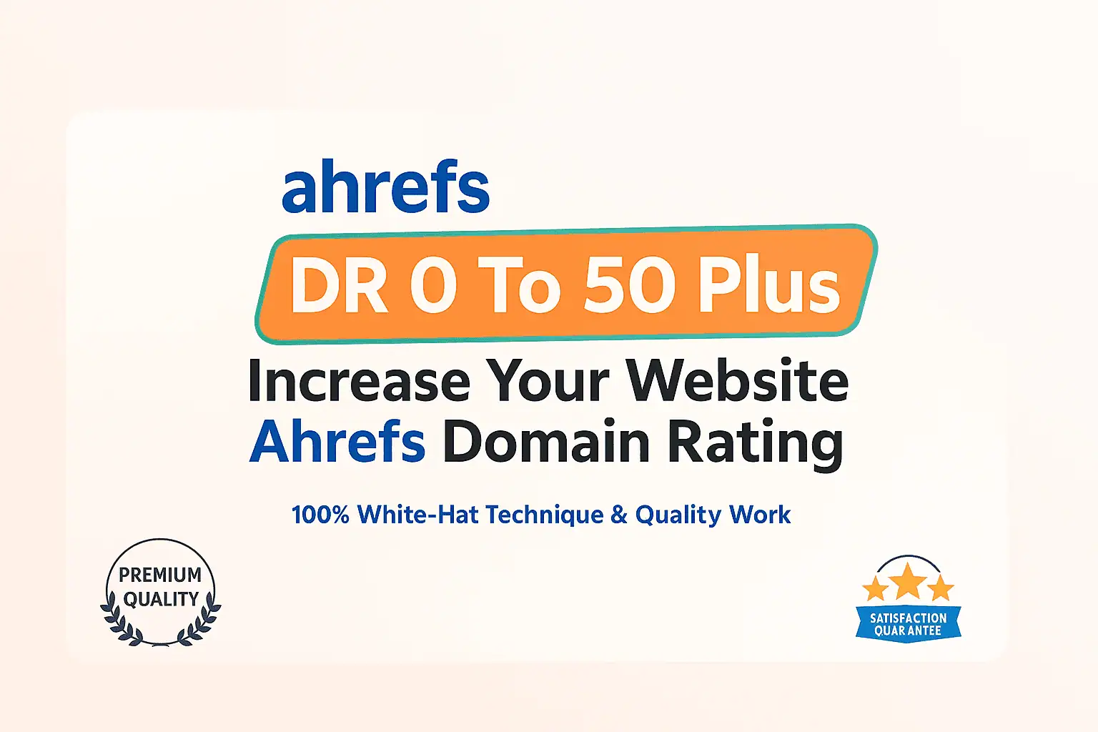 Ahrefs DR 50 Increase By SEOLinks.in